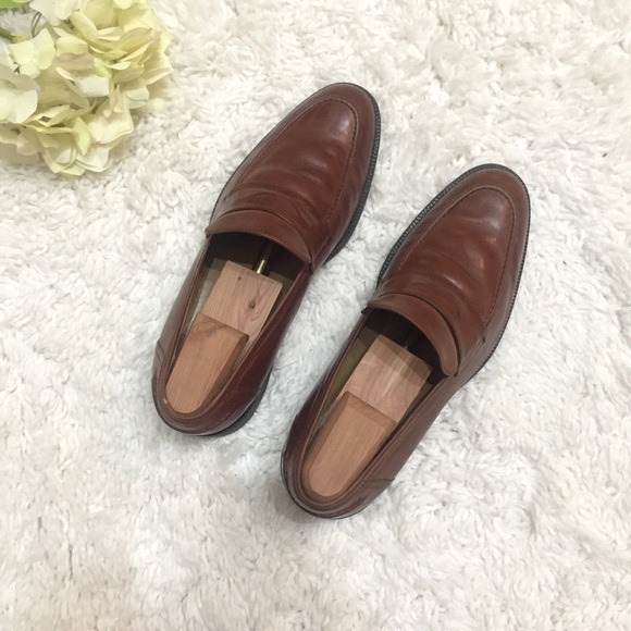Johnston & Murphy Sheep Skin Leather Loafers - Picture 1 of 8